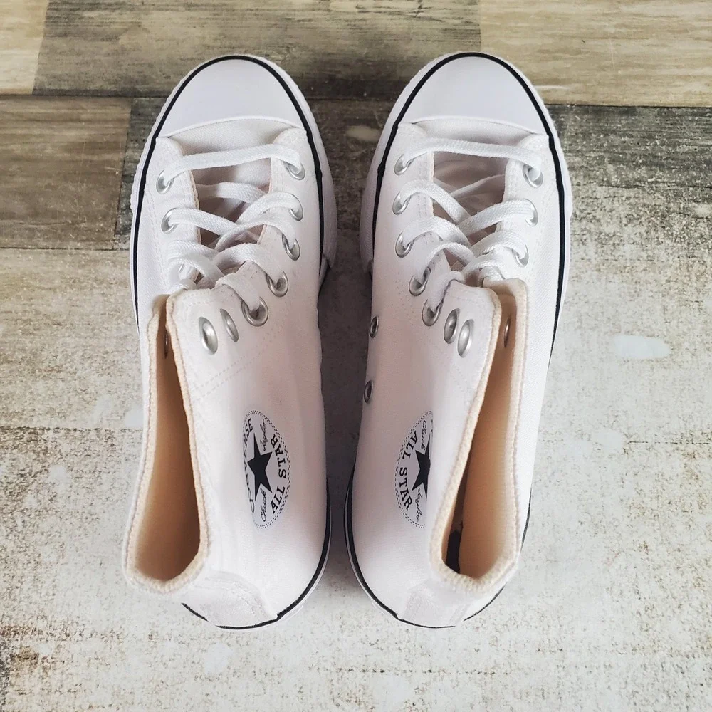 Converse Chuck Taylor All Star Lift Womens Shoes Sz 5 White High Top Platform